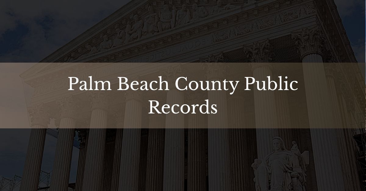 Palm Beach County Public Records